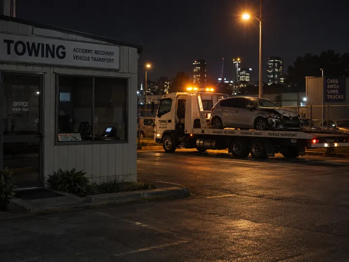 After-hours accident recovery call handled by AI answering service