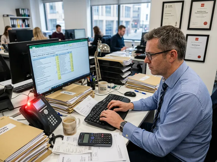 Accountant unable to answer phone during busy tax season