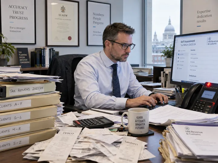 Accountant unable to answer phone during busy tax season