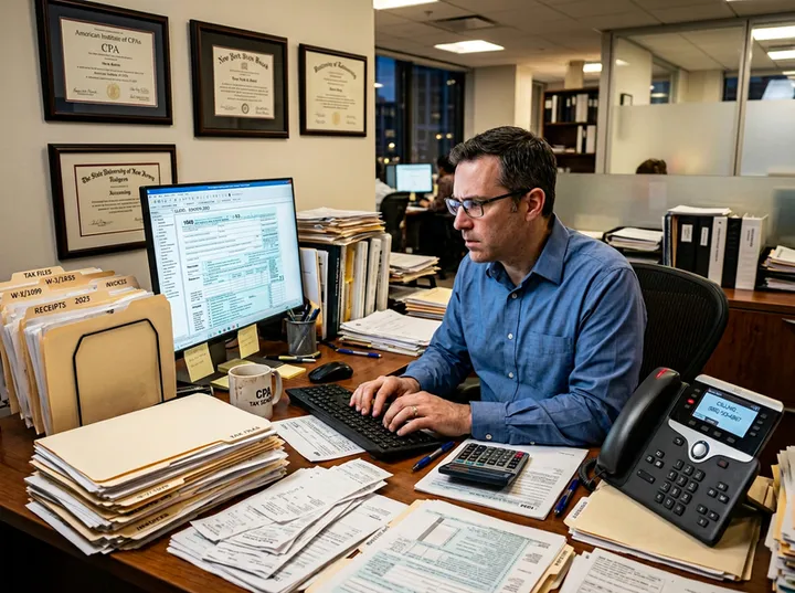 CPA unable to answer phone during busy tax season