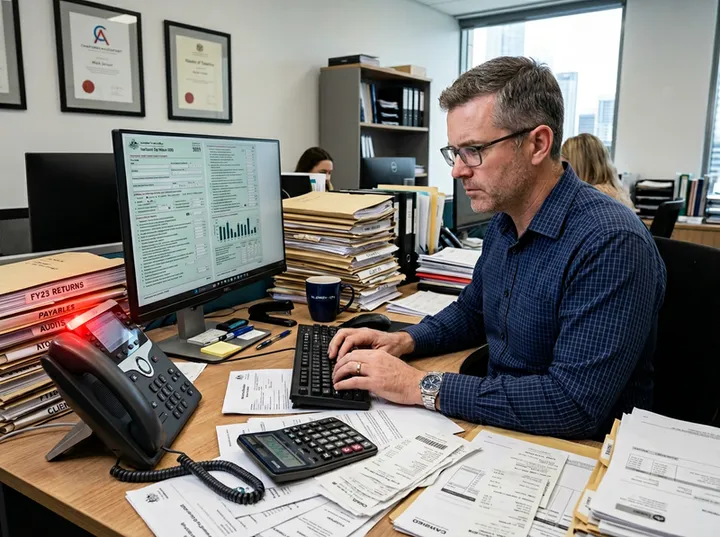 Accountant unable to answer phone during busy BAS season