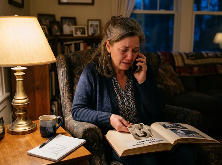 Sensitive evening call about memorial catering answered by AI