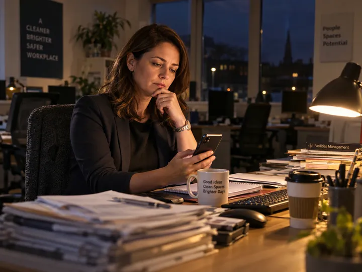 After-hours post-renovation cleaning inquiry answered by AI phone service