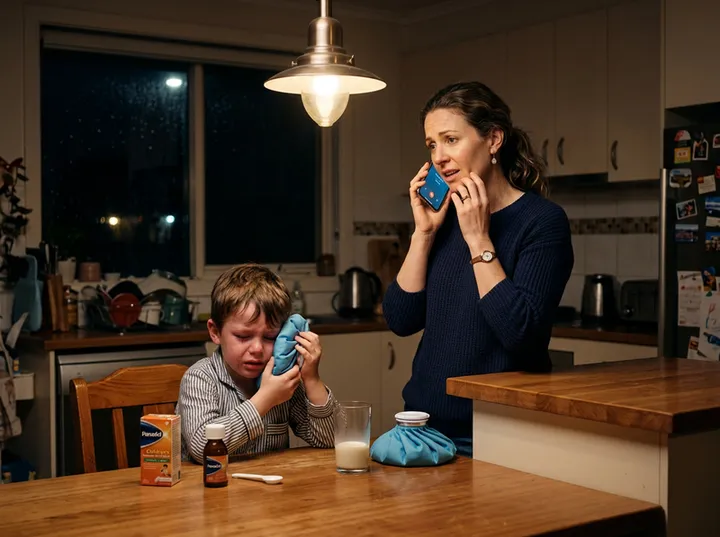 After-hours dental emergency call being answered by AI phone service