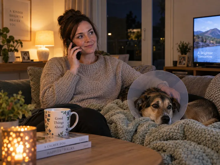 Evening call about special care dog walking answered by AI