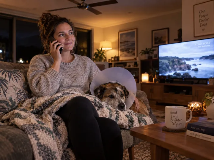 Evening call about special care dog walking answered by AI