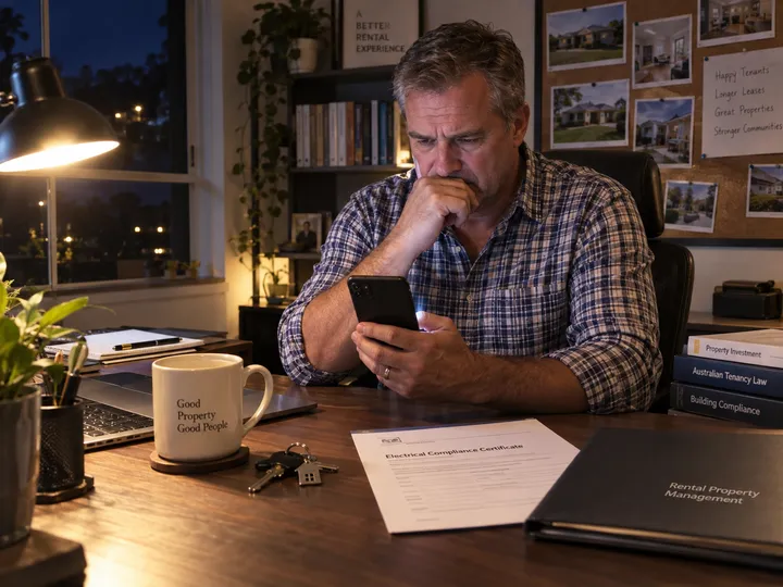 After-hours electrical call being answered by AI phone service
