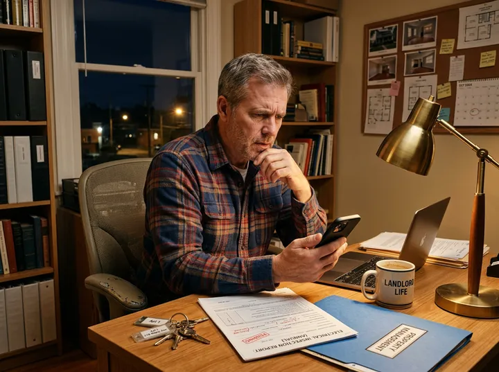 After-hours electrical call being answered by AI phone service