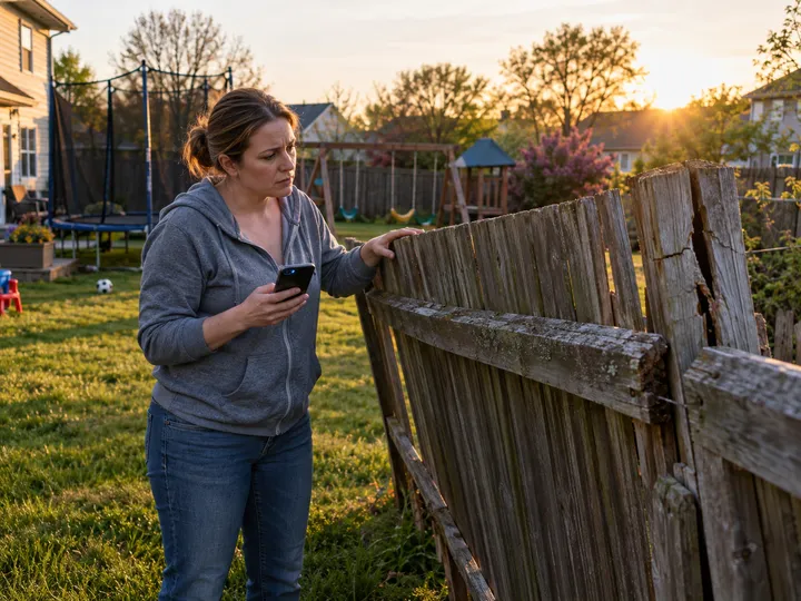 After-hours fence concern call being answered by AI phone service