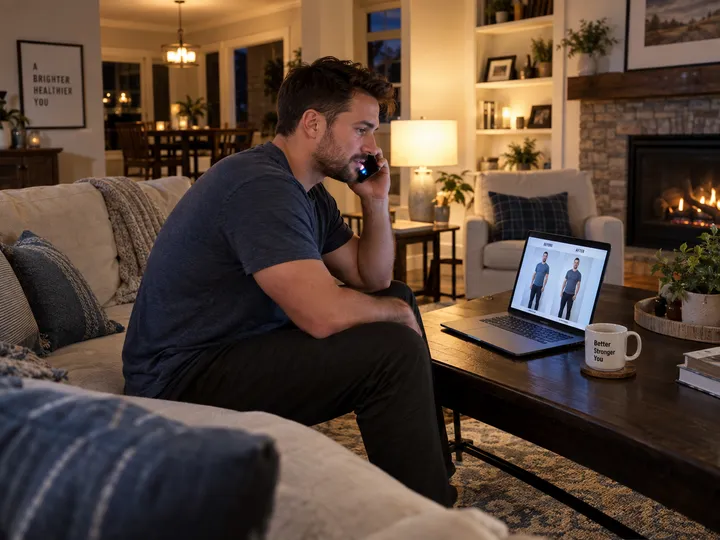 Evening call about personal training answered by AI