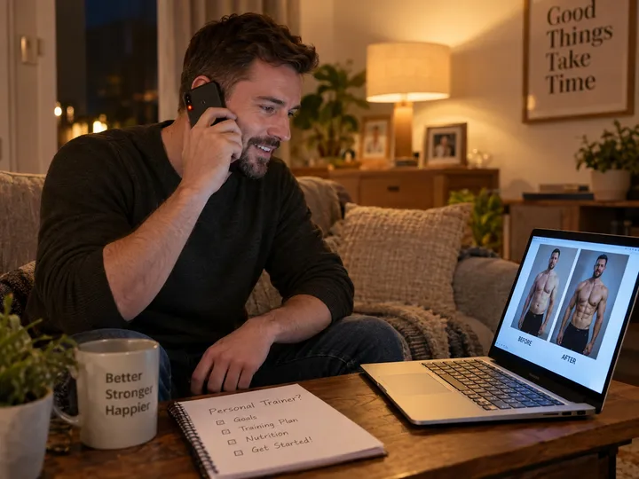 Evening call about personal training answered by AI