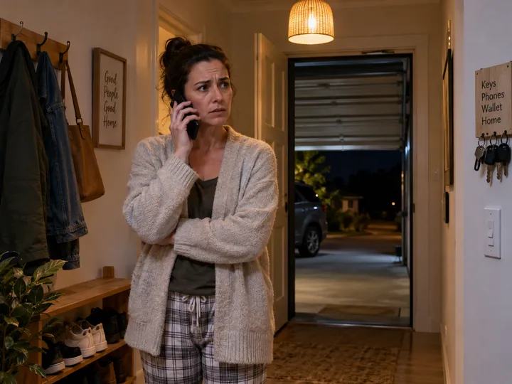 After-hours roller door security call being answered by AI phone service