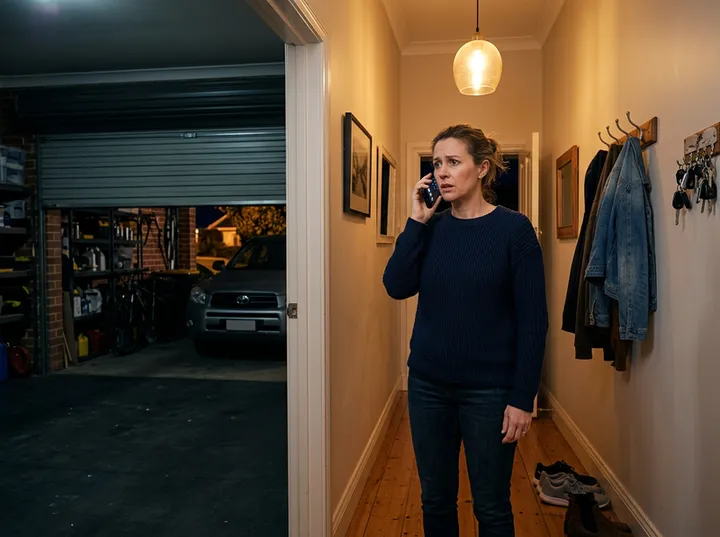 After-hours roller door security call being answered by AI phone service