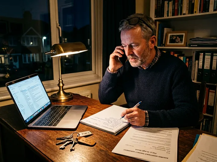 After-hours landlord call being answered by AI phone service