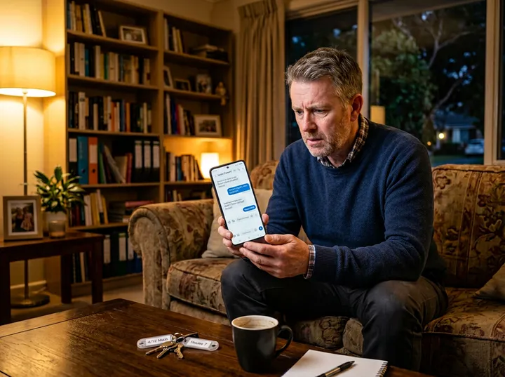 After-hours landlord maintenance call being answered by AI phone service