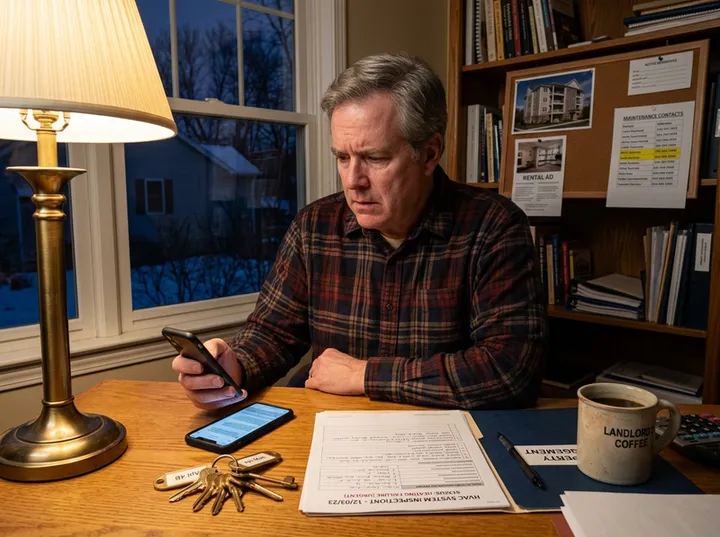 After-hours property manager HVAC call being answered by AI phone service