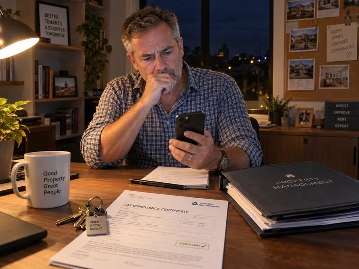 After-hours commercial AC call being answered by AI phone service