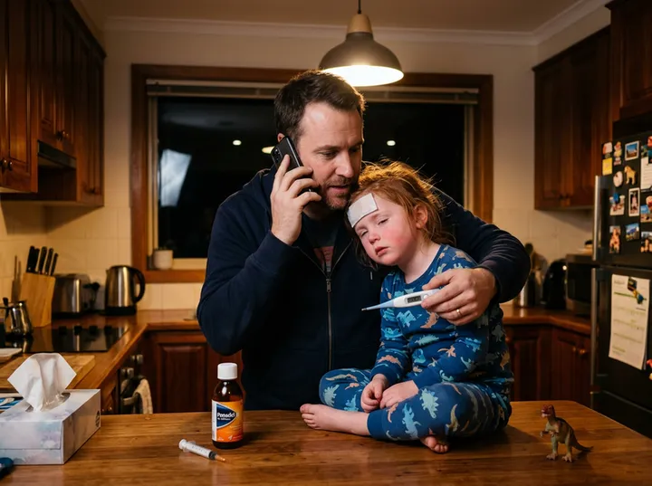 After-hours patient concern call being answered by AI medical receptionist