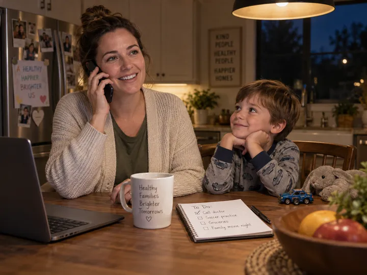 After-hours patient concern call being answered by AI medical receptionist
