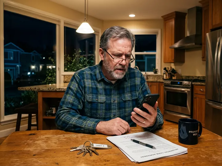 After-hours call being answered by AI phone service