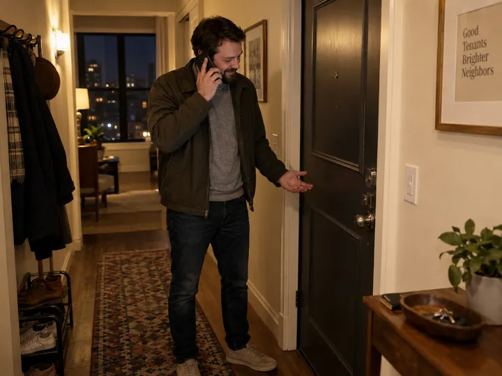 After-hours tenant emergency call answered by AI property management service