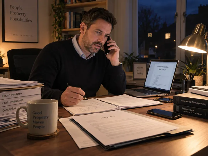 After-hours solicitor call about property settlement answered by AI phone service