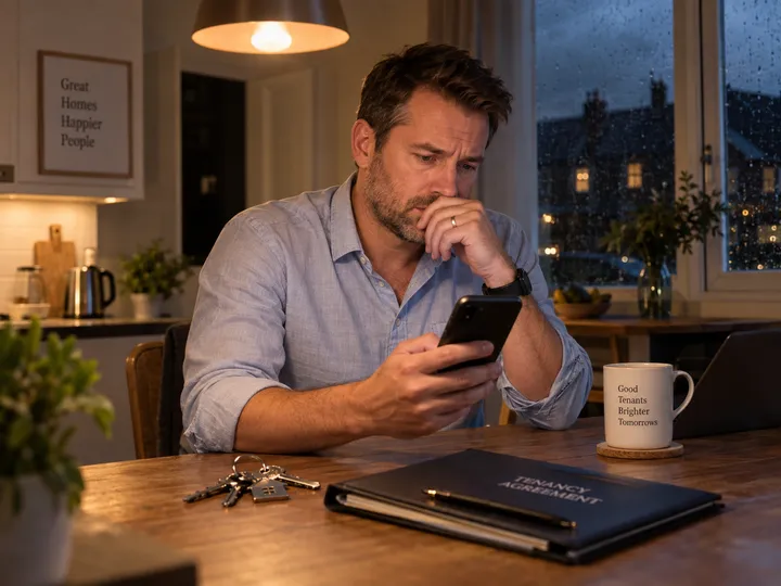 After-hours roofing emergency call being answered by AI phone service