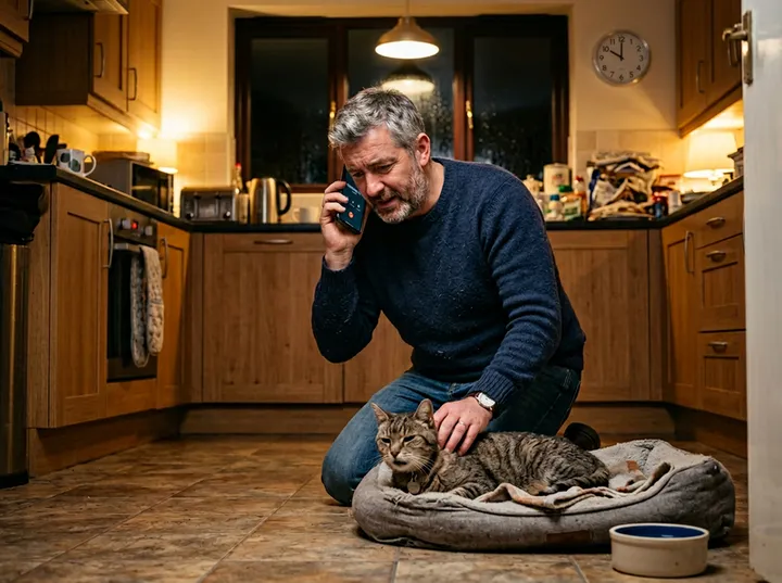 After-hours pet emergency call answered by AI service