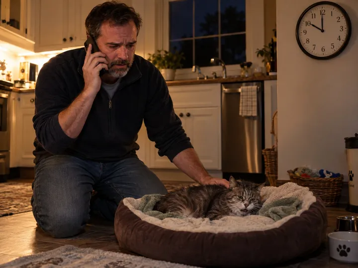 After-hours pet emergency call answered by AI service