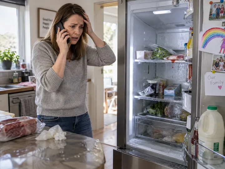Customer urgently calling about a broken fridge full of spoiling food