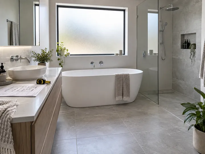 AI receptionist capturing bathroom renovation quote details