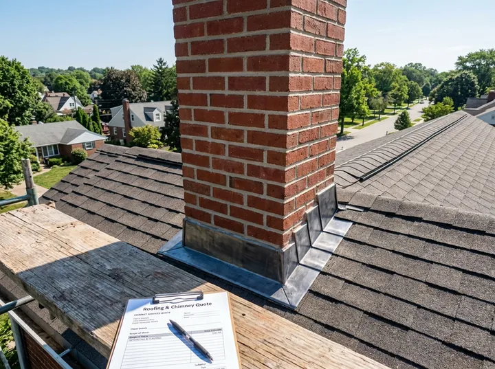 AI receptionist capturing insurance claim roofing details for roofer
