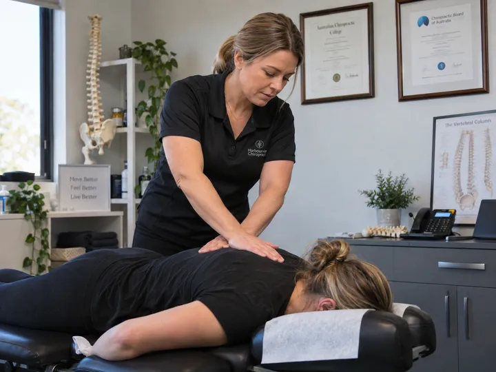 Chiropractor focused on patient treatment while AI handles incoming calls