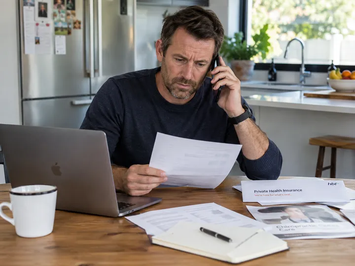 Patient calling to check health fund coverage for chiropractic treatment