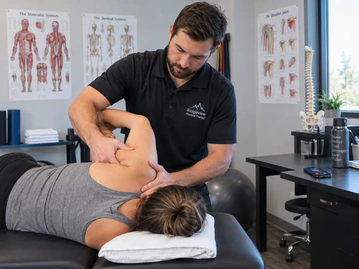 Physical therapist unable to answer phone while treating a patient