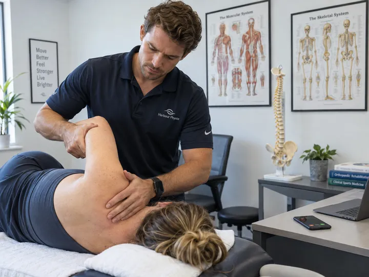 Physiotherapist unable to answer phone while treating a patient