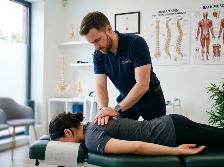 Physiotherapist unable to answer phone while treating a patient