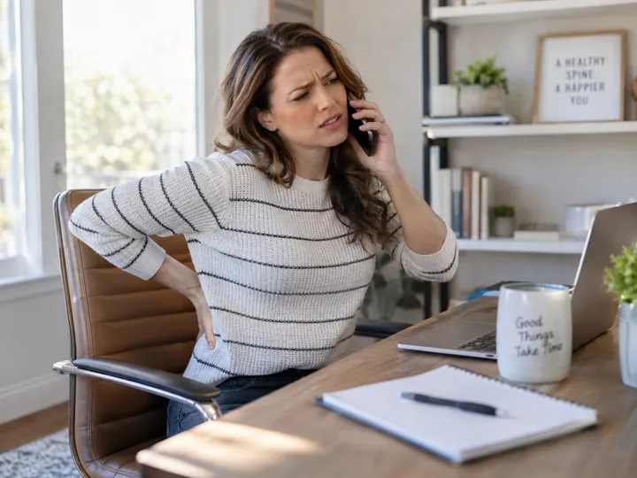 New patient calling to book first chiropractic appointment for back pain
