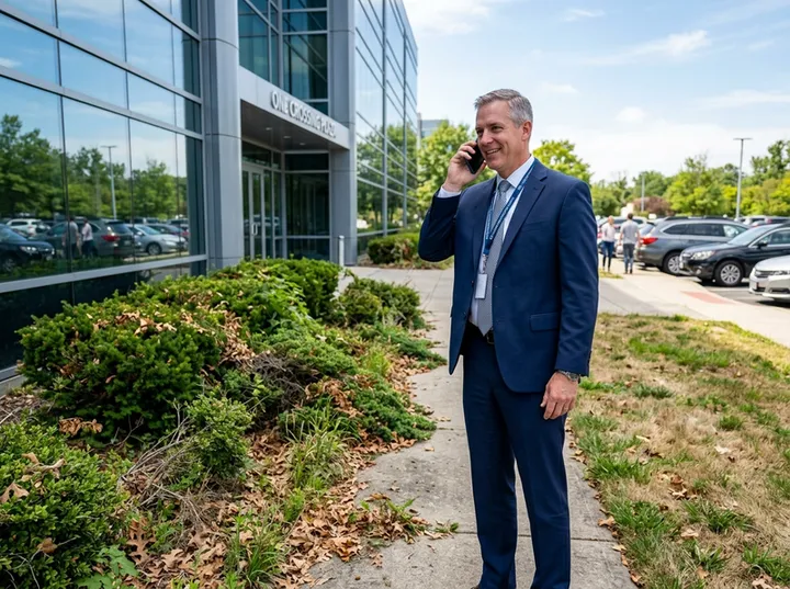 Commercial grounds maintenance inquiry being handled by AI phone service