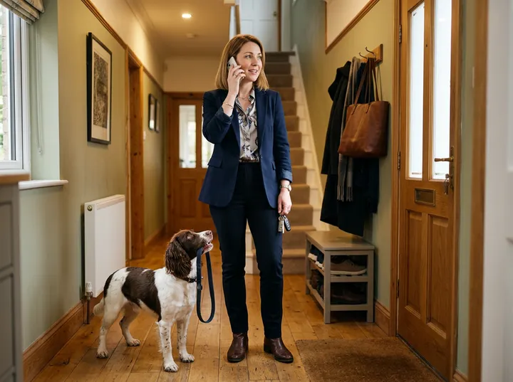 Dog owner calling to book regular dog walking service