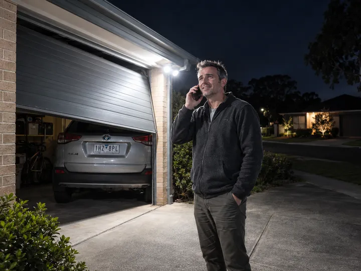 Emergency stuck roller door call being handled by AI answering service