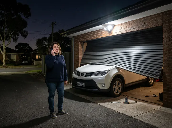 Emergency stuck roller door call being handled by AI answering service