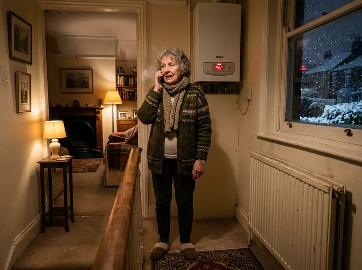 Emergency heat pump breakdown call being handled by AI answering service