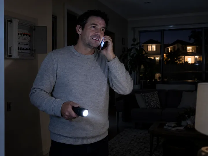 Emergency power outage call being handled by AI answering service