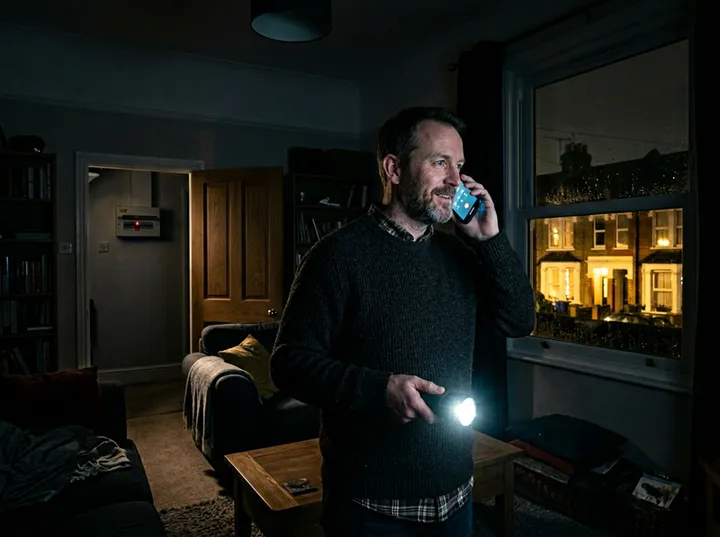 Emergency power outage call being handled by AI answering service