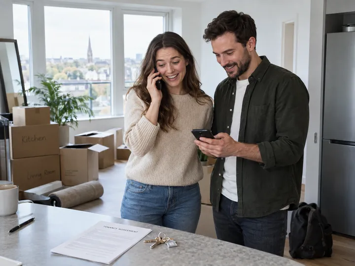 Move-out cleaning call being handled by AI answering service