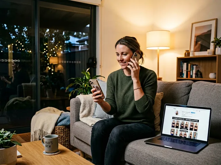 Evening call about personal training answered by AI