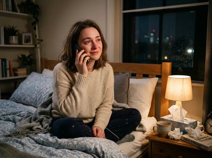 First-time therapy caller being greeted by AI virtual receptionist