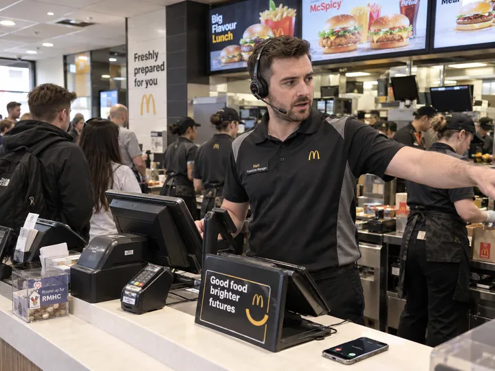 Franchise manager too busy during lunch rush to answer phone calls