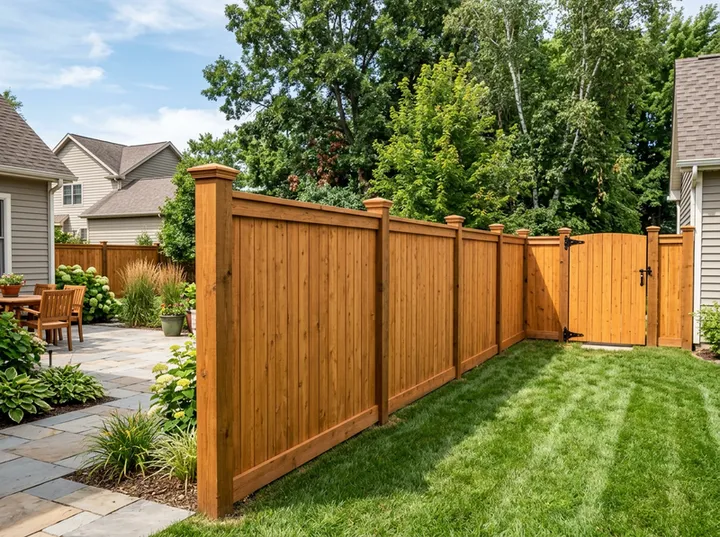 AI receptionist capturing privacy fence estimate details